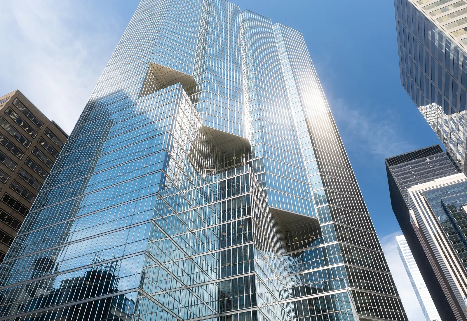 Glass office towers in downtown Toronto